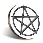 1 x montagnes russes rondes 12 cm - BW - symbole pentagramme signe celtique wicca #40161