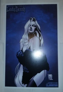 2005 Avatar Lady Death Abandon All Hope #2 11"x17" Paulo Siqueira #110/150 unsgn - Picture 1 of 24