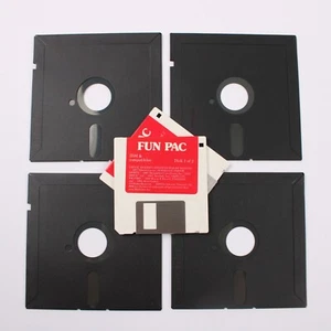 Vintage 6 Fun Pac Program Diskettes IBM & Compatibles Flexible Floppy Disk - Afbeelding 1 van 7