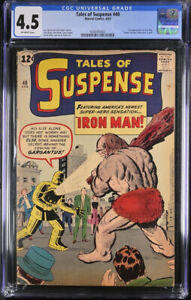 TALES OF SUSPENSE 1963 #40  ~CGC 4.5 OW pgs~ 2nd appr. IRON MAN, 1st GOLD ARMOR