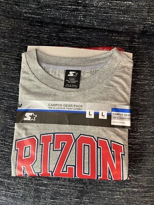 NUEVO CON ETIQUETAS ARIZONA CAMPUS GEAR CAMISETA Y PANTALÓN SALÓN COMBO PARA HOMBRE L Foto 1 de 4