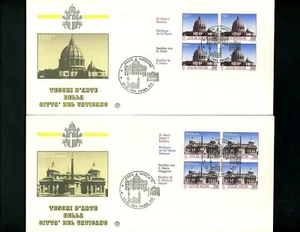 Postal History Vatican City FDC #917a-20a SET of 4 1993 Architecture - Picture 1 of 4