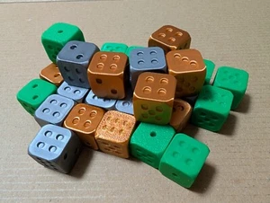 10x Funky Dice Set | 18 Colours | Board Game RPG D&D Wargaming Collectible Solid - Picture 1 of 13