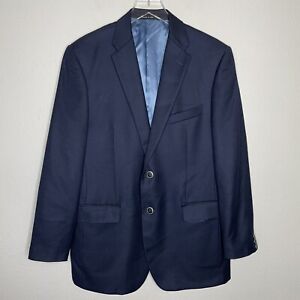 Saks Loro Piana Wool Super 120s Navy Blue Men’s Blazer Jacket Size 42R