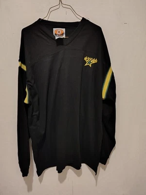 Vintage Dallas Stars NHL V-Neck Pullover Jersey - Black & Gold - XXL - Image 1 of 4
