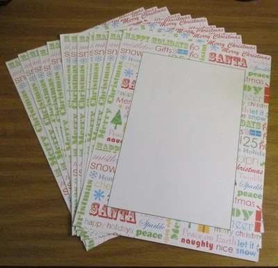 Preprinted Blank Christmas Stationery, 23 Sheets 8½” x 11”, Printer Ready - Image 1 of 3
