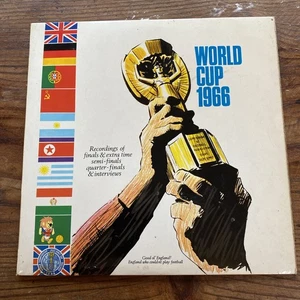 1966 Football World Cup Double Vinyl Album With Commentary & Interviews - Picture 1 of 7