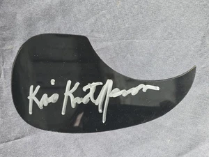 Kris Kristofferson AUTOGRAPHED Guitar Pick Guard Signed Country Legend Cowboy - Picture 1 of 3