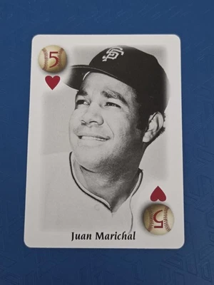 2000 U.S. Playing Card Co. All Century Team #5 HEARTS Juan Marichal Card 9H - Image 1 of 2