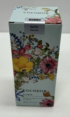 COCODOR Flower Reed Diffuser Set Clean Linen 6.7 fl Oz NEW - Image 1 of 4
