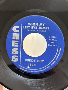 Buddy Guy ‎When My Left Eye Jumps 7” Chess ‎1838 US 1962 VG+ Chicago Blues - Picture 1 of 2
