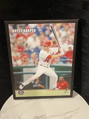 Bryce Harper MLB Washington Nationals Home Decor on Canvas Rare by Getty Images - Image 1 of 4