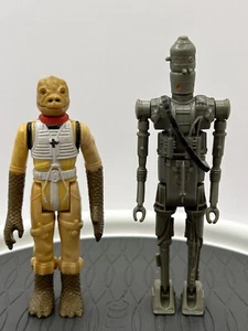 Vintage Star Wars Bounty Hunters Bossk and IG-88 1980 Kenner Action Fig Loose - Picture 1 of 16
