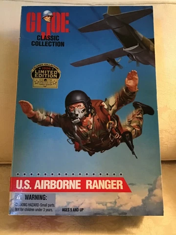 GI Joe 1996 Classic Collection U.S. Airborne Ranger Limited Edition New in Box Cover