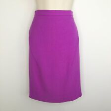 Willow womens straight skirt size 6 ? textured fabric cerise pink silk lined