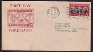1931 Victory at Yorktown 2c Sc 703-4 with A. C. Roessler cachet (TA - Picture 1 of 1