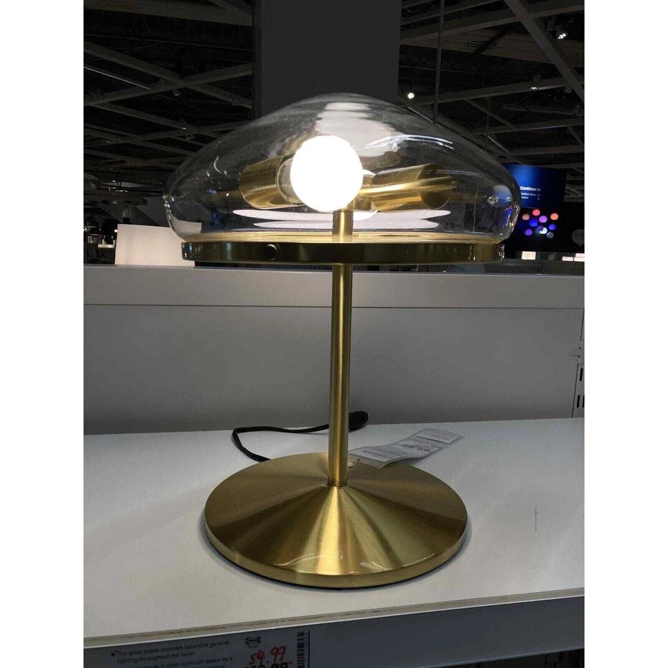 IKEA ATERSKEN Table Lamp in Clear Glass 204.352.47