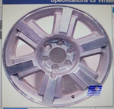 2006 2007 2008 Ford F150 20" Factory Wheel OEM Rim 3646 Machined Silver Foto 1 de 2