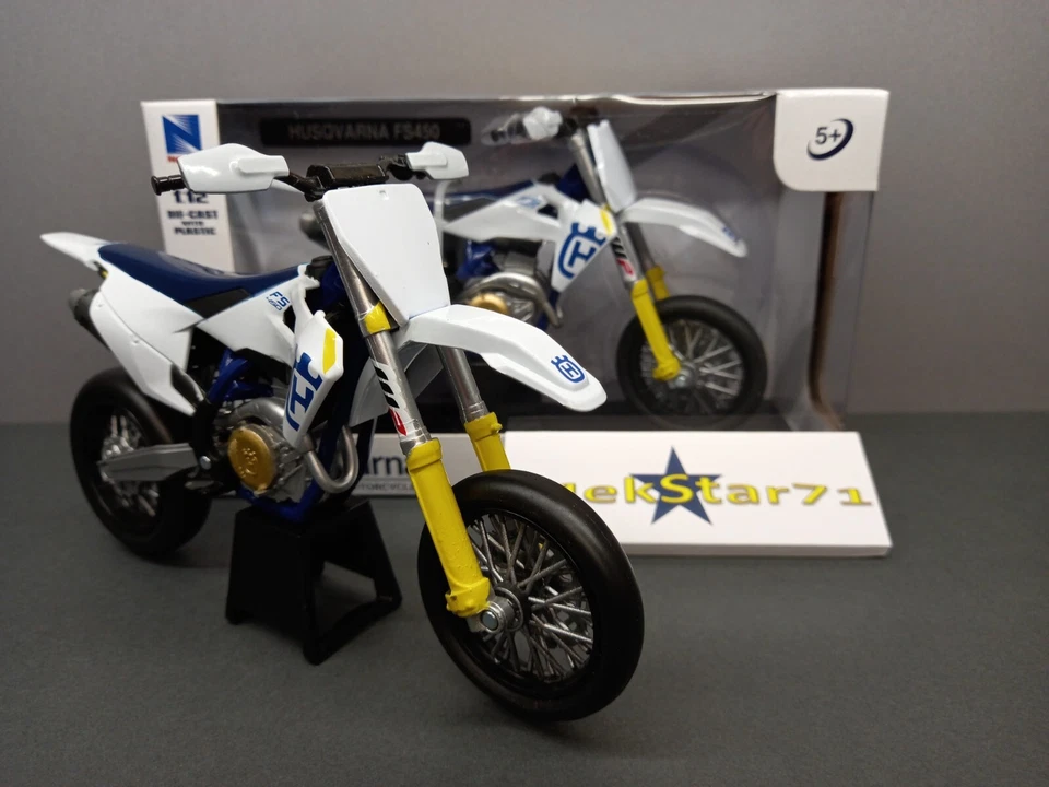 1/12 NewRay Husqvarna FS 450 2019 Supermoto Motard - Immagine 1 di 4