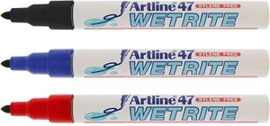 Artline EK47 Wetrite Wet Surface Permanent Marker Pens Metal Glass Plastic etc - Picture 1 of 6