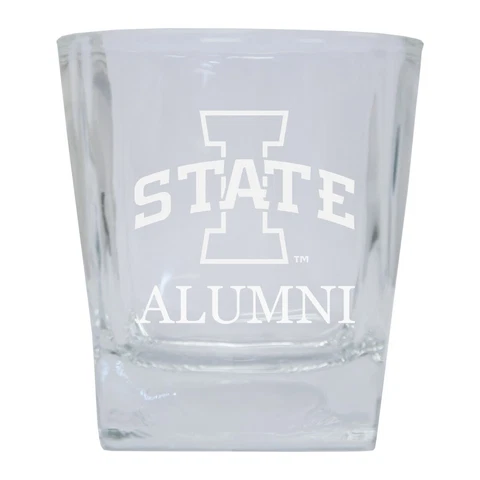 Iowa State Cyclones 8 Oz Etched Alumni Glass Tumbler 2-Pack Cover