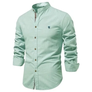 Camicia in Cotone , Camicia Casual da Uomo, Camicia di alta qualità 100% Cotone - Imagen 1 de 21