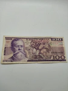 BANCONOTA 100 PESOS MESSICO 1981 circolata - Bild 1 von 8
