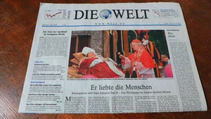 4.4.2005:  DIE WELT - Tod Papst Johannes Paul II. -  "Er liebte die Menschen" - Bild 1 von 1