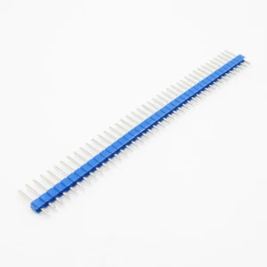 10PCS single row 40Pin Male Breakable Pin Header Strip 2.54mm Pin Strip Blue - Picture 1 of 5
