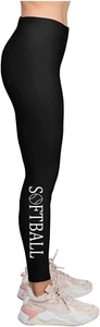 Leggings for Women Teen Girls Gift for Fans Team Players Love Volleyball Soccer - Picture 1 of 12