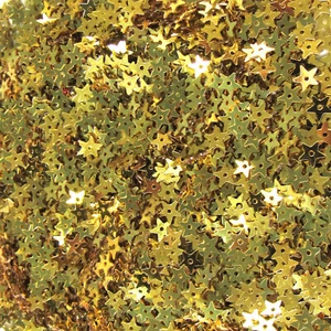 Lentejuelas Pequeñas Estrellas Doradas Claras 6mm ~800 Piezas Sueltas - Imagen 1 de 2