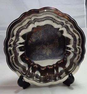Candy Dish Oneida 10 Inch Fluted Silverplate  - Picture 1 of 7