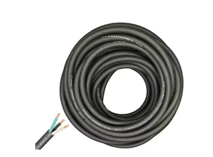 Cable WindyNation 50 ft 14/3 calibre 14 3 conductores 300 voltios negro SJOOW - Imagen 1 de 3