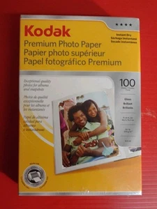 Kodak Photo Paper High Gloss 100 Sheets 4X6" Instant Dry New Unopened Sealed - Zdjęcie 1 z 6