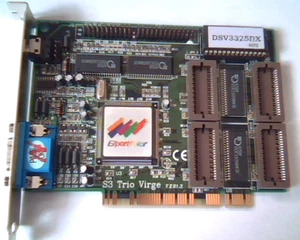 PCI Video card S3 Trio Virge ExpertColor DSV3325DX M70 LUT-DSV3325 Ver 1.3 VGA - Picture 1 of 6