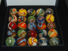 Collector Box Sammy Mountain Marbles Some With Aventurine  KEEPERS B-4