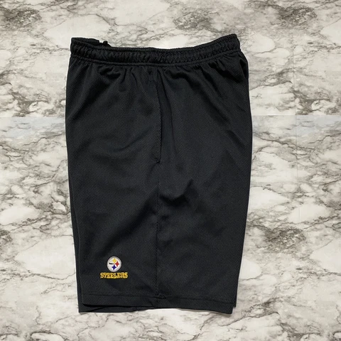 NFL Pittsburgh Steelers Men's Shorts Size Medium by NFL Team Apparel Black Cover