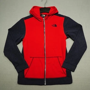 The North Face Jacket Boys Large Multicolor Hoodie Fleece Long Sleeve Full Zip - Picture 1 of 9