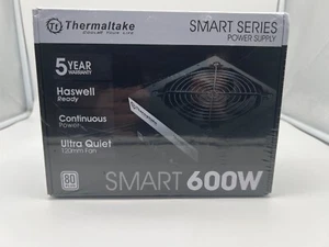 Thermaltake Smart Series 600W SLI/CrossFire Continuous Power ATX12V V2.3 PSU - Photo 1/7