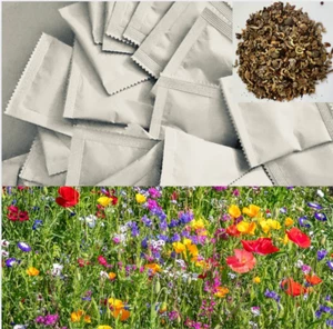 Wholesale Flower Seeds Packets Wedding Favours Funerals Gift Forget me not,poppy - Picture 1 of 20