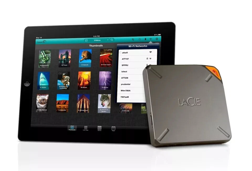 LaCie Fuel 2TB Portable Mobile Storage with Own Wi-Fi Hotspot (Limited Edition) - Image 1 of 4