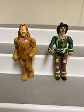 LOT OF 2 Wizard of Oz Action Figures 1988 MGM Turner Cowardly Lion and Scarecrow
