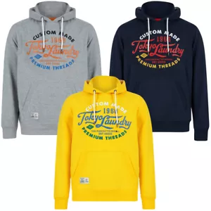 Tokyo Laundry Hoodie Mens Hooded Top Retro Hoody Pullover Sweater Top Sweatshirt - Picture 1 of 10