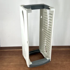 Vintage Aidata Tower Holds 20 CDs Storage Box Organizer Rack Wall Mount Plastic - Picture 1 of 7