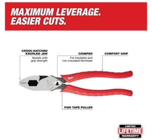 BRANDNEU MILWAUKEE 9" LINIENMANN ZANGE 48-22-6100 TOLLES GESCHENK! KOSTENLOSER VERSAND! - Bild 1 von 9