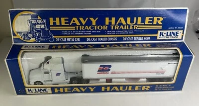 K-Line Heavy Hauler “BN America” BNAU 78034 Die Cast Truck Trailer New in Box - Image 1 of 4