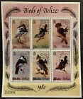 Belize,birds,SC#502(a-f) "overprinted" S.C.V. $80+, MNH Complete sheet of 6 