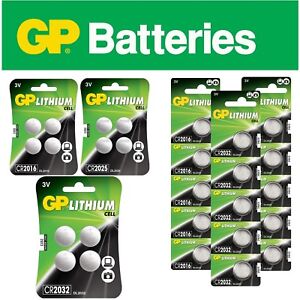 GP CR2016 CR2025 CR2032  LR54 Batterie Knopfzellen 1,5-3V Volt im Blister 