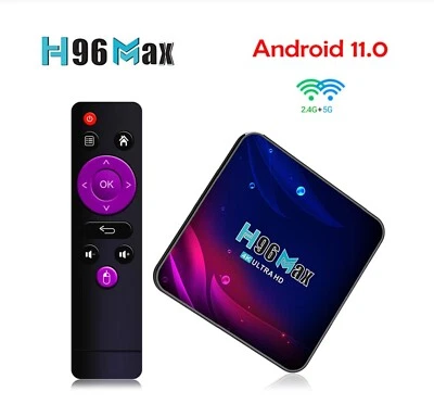  H96 Max V11, decodificador con Android 11, reproductor multimedia, 4K, Hd, 5G,  - Imagen 1 de 4