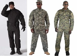 Army Combat Uniform Camouflage Rip Stop Made To Military Specs Rothco ACU - Bild 1 von 19